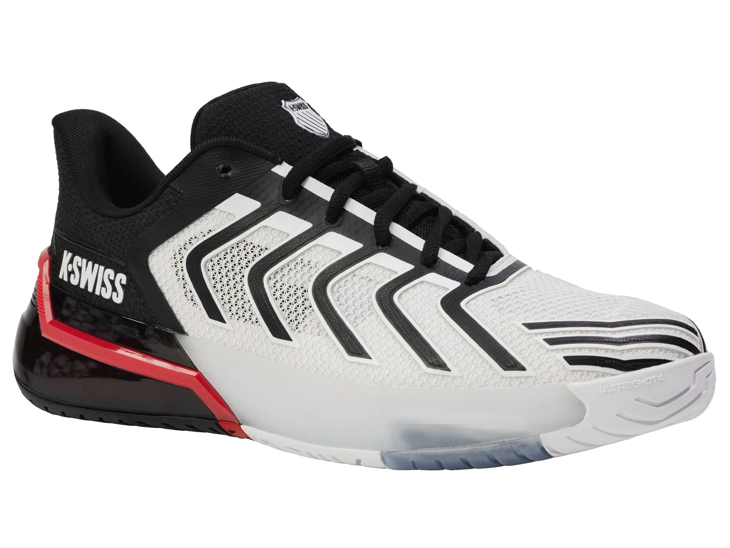 04437-140-M | ULTRASHOT 4 | WHITE/BLACK/MARS RED Flexible Rocker Sole Free Pace