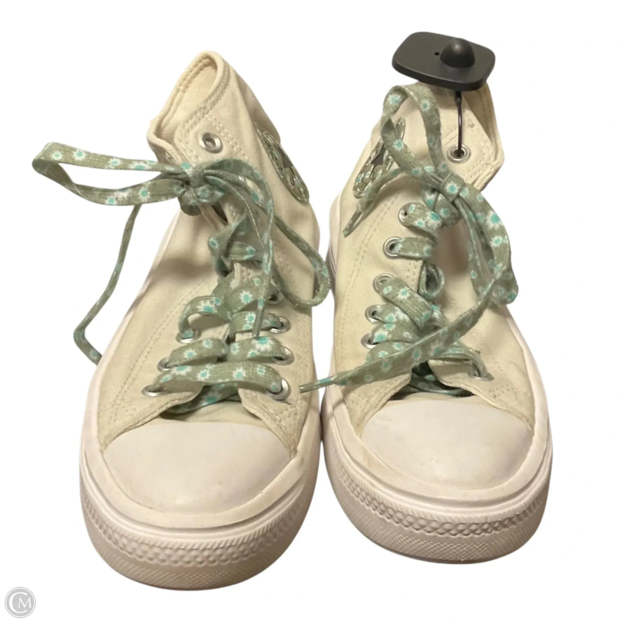 Shoes Sneakers By Converse In Green & Tan, Size: 7.5 retro look