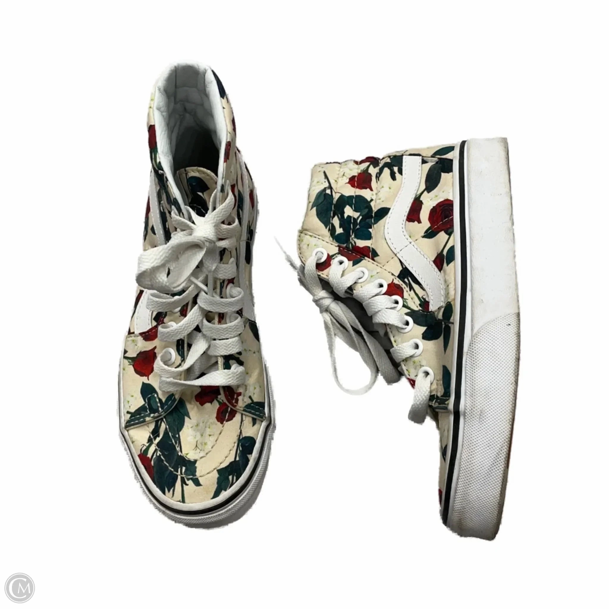 Shoes Sneakers By Vans In Floral Print, Size: 5 Motion Boost Flat Lace