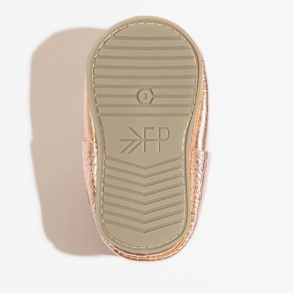 Rose Gold Bow Baby Shoe Fancy kids' clothing