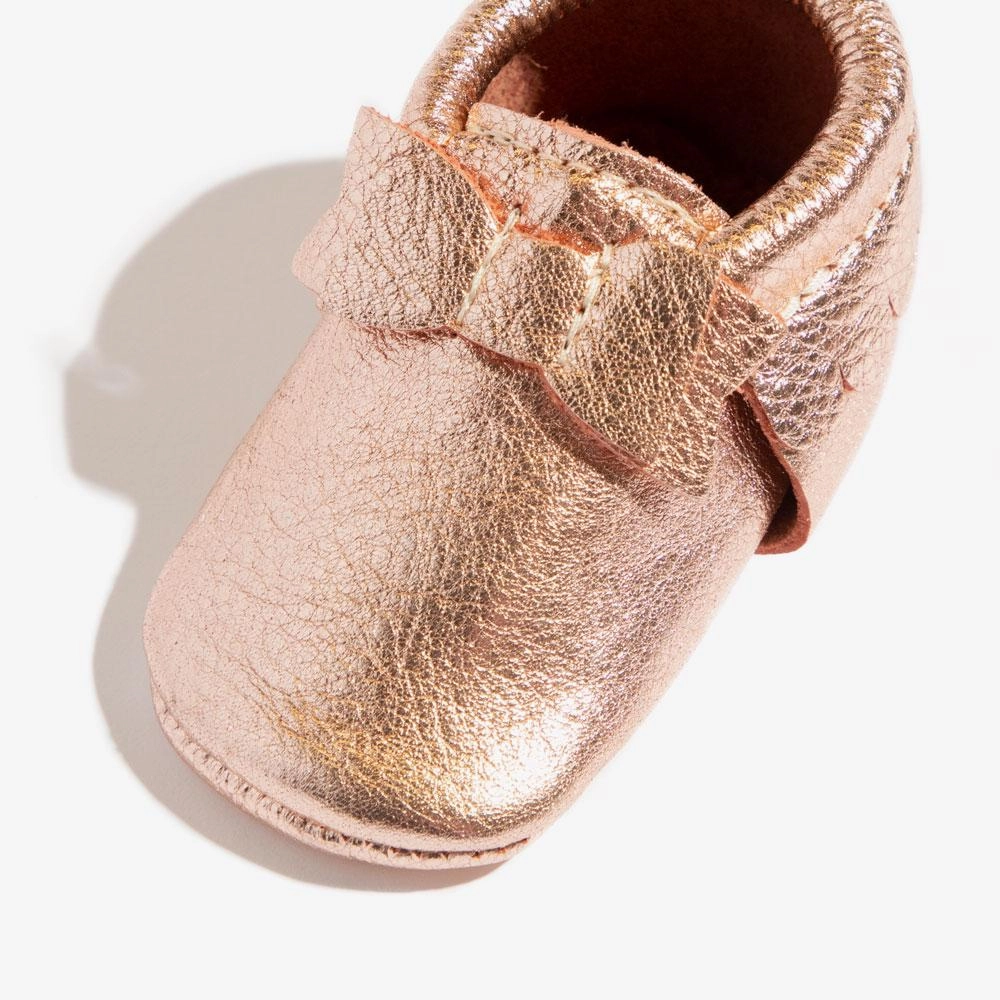 Rose Gold Bow Baby Shoe Low - top kids' shoes Non Slip Pattern
