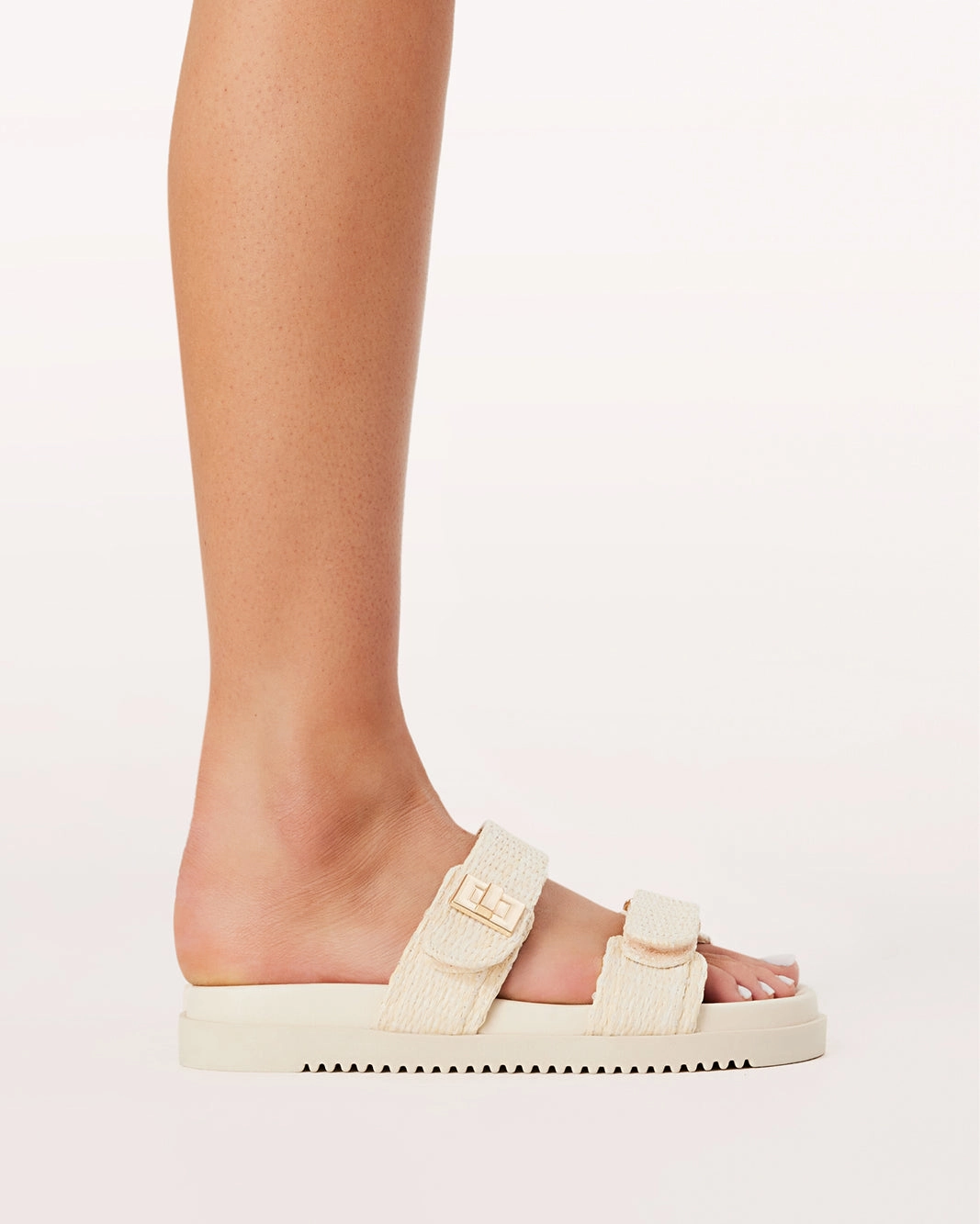 AMYLEE WIDE FIT - NATURAL RAFFIA Secure fit