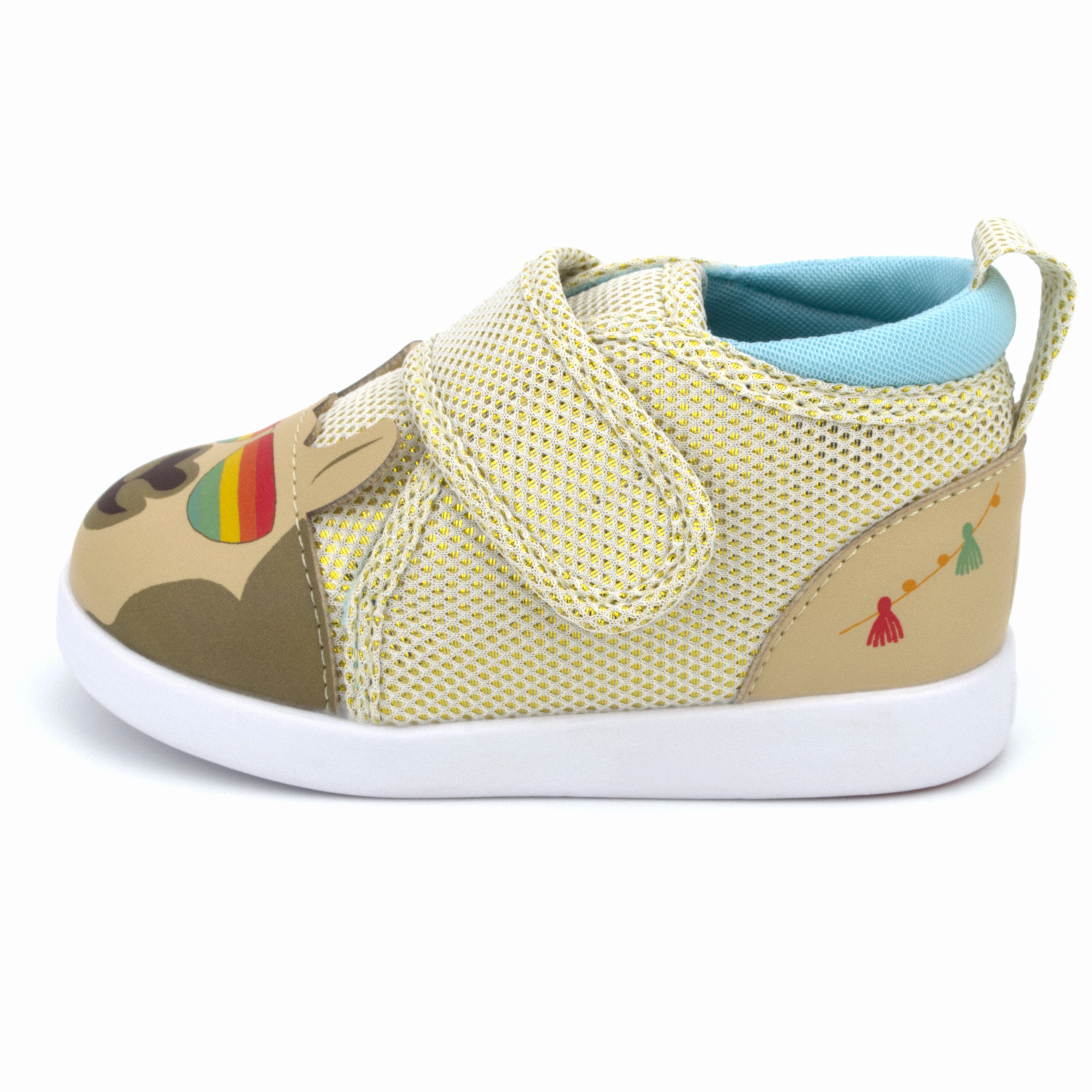 Abrasion Resistant Outsole Adjustable Lace Closure Cool Llama Squeaky Toddler Shoes Version 2 2025