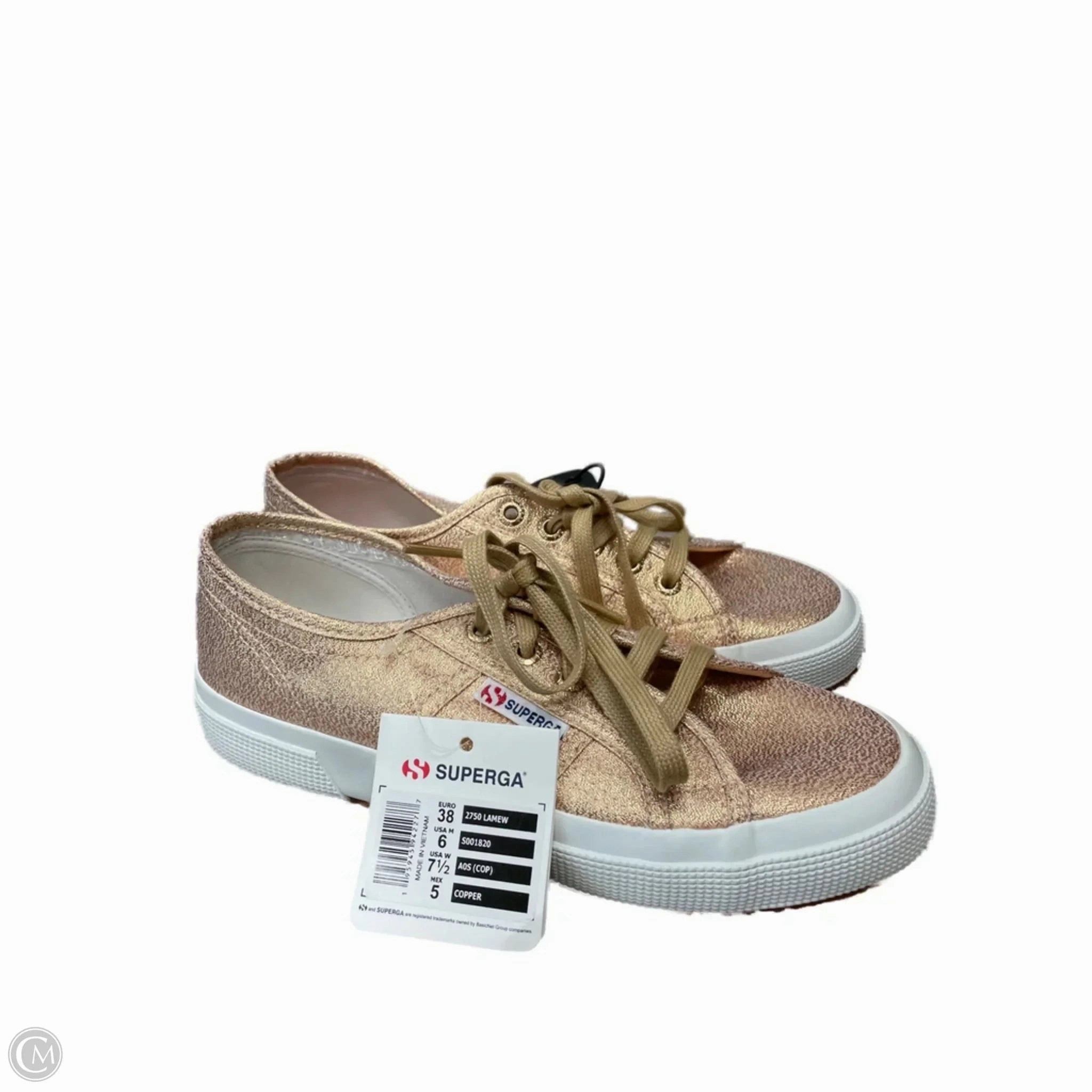 Shoes Sneakers By Superga In Gold, Size: 7.5 Sleek Comfort