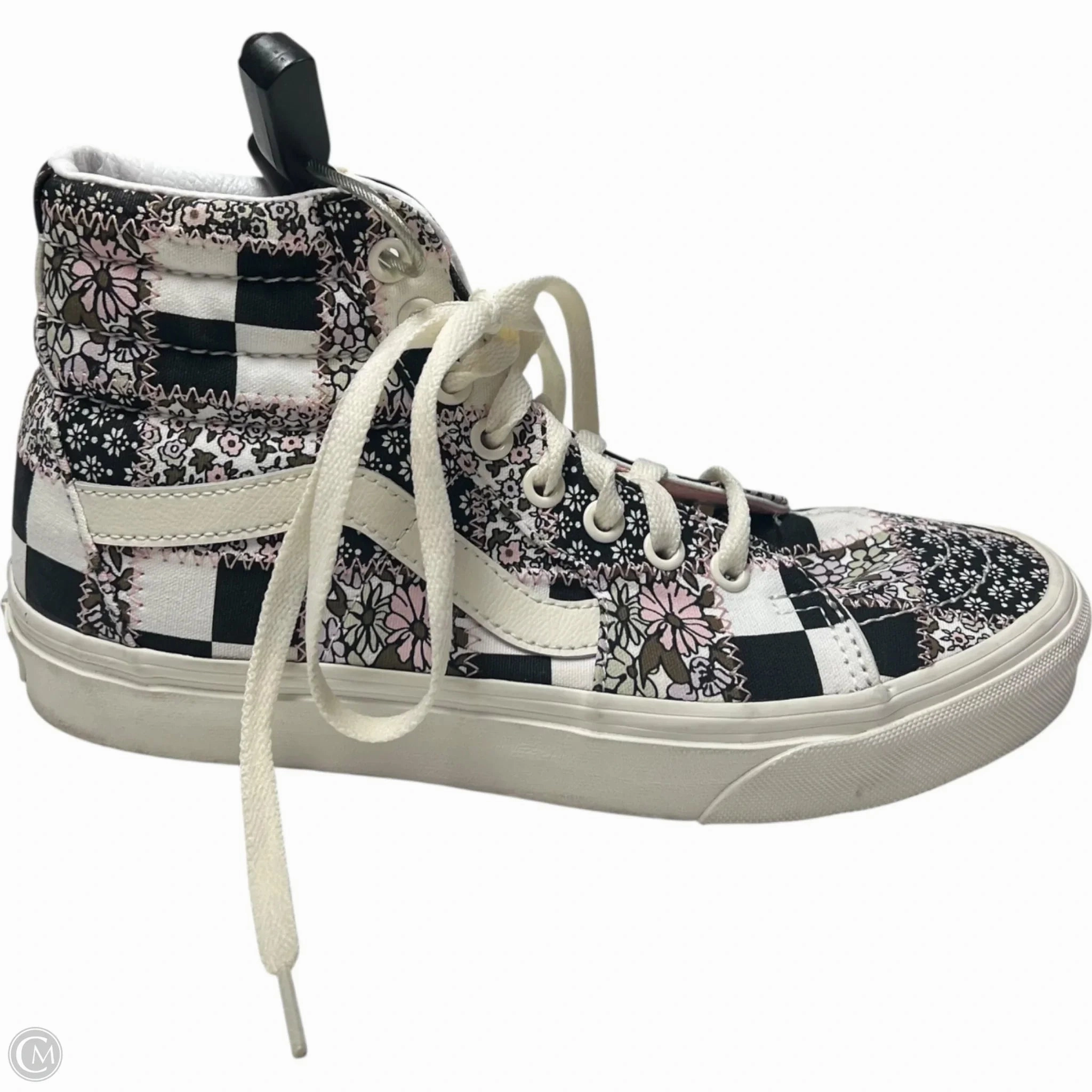 Shoes Sneakers By Vans In Black & Pink, Size: 8 Grip Sole Non-Slip Sole