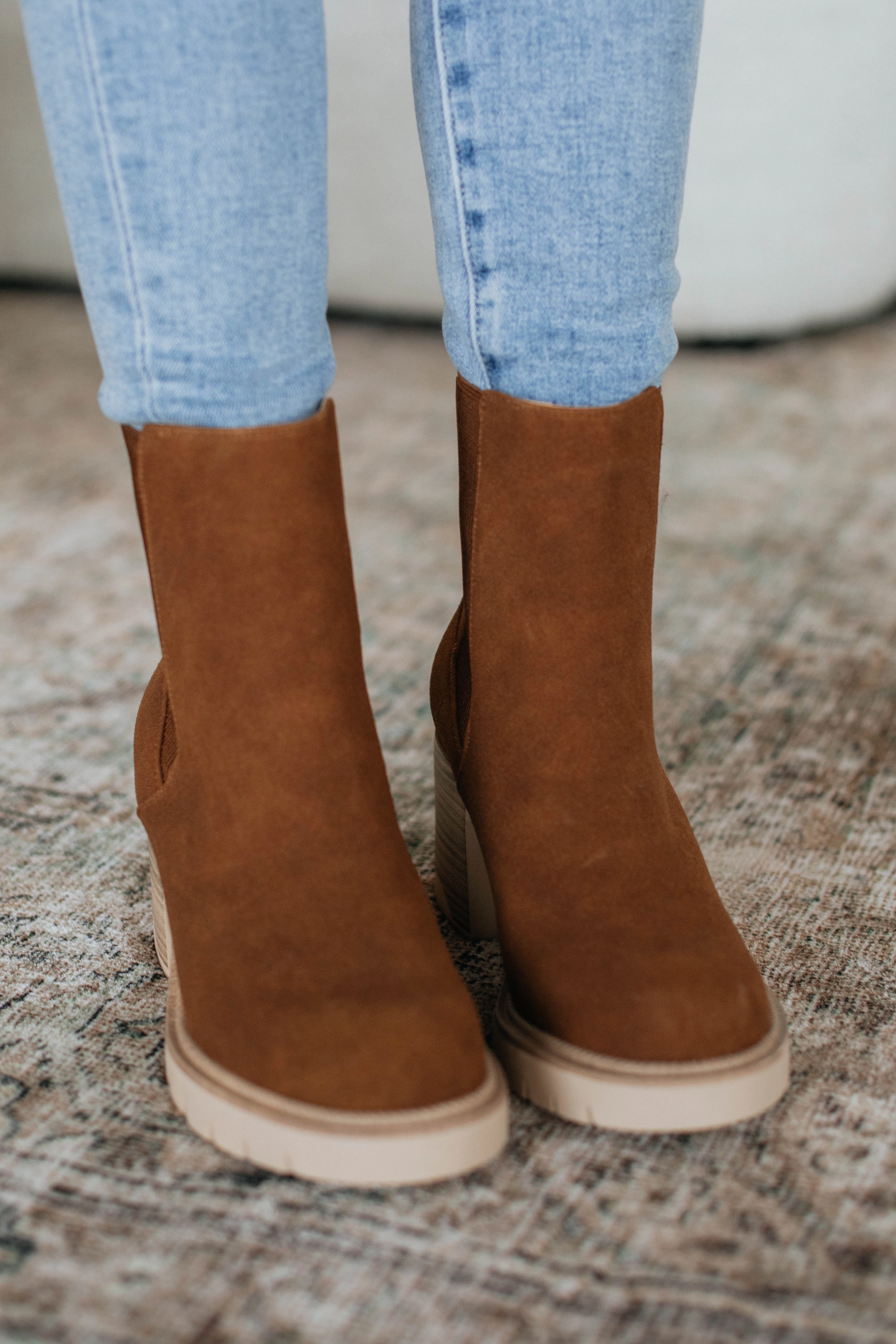 Indoor Stylish Anywhere With You Boots - Cognac