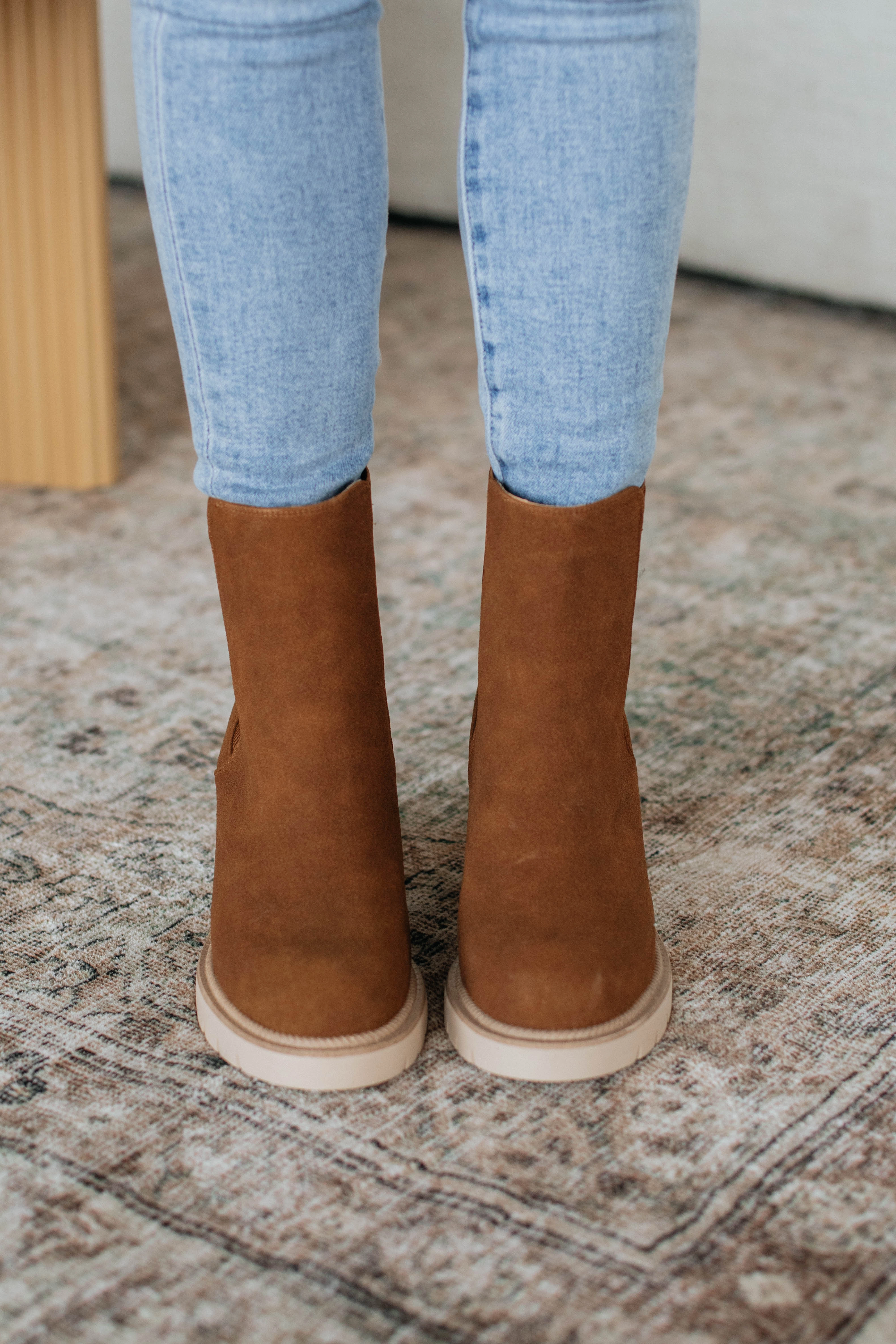 Anywhere With You Boots - Cognac Grace Walk Reinforced Heel Cup