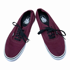 Shoes Sneakers By Vans In Maroon, Size: 10 Durable Lace System
