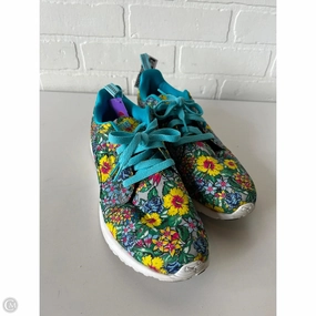 Comfort Soles Smooth Fit Shoes Sneakers By Puma In Blue & Yellow, Size: 10