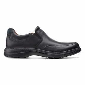 Clarks Men's Un Brawley Step - Black On Trend Stitch Free Construction