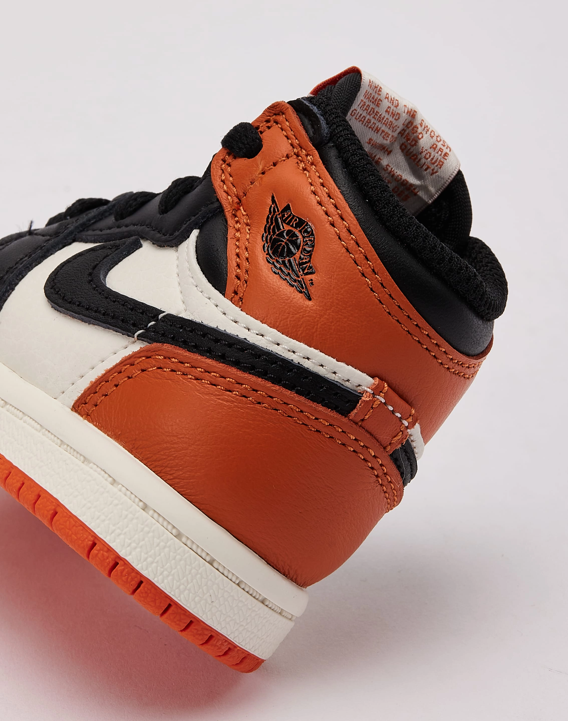 Rubber Toe Guard Flexible structure Jordan Air Jordan 1 Retro High OG 'Shattered Backboard' Toddler