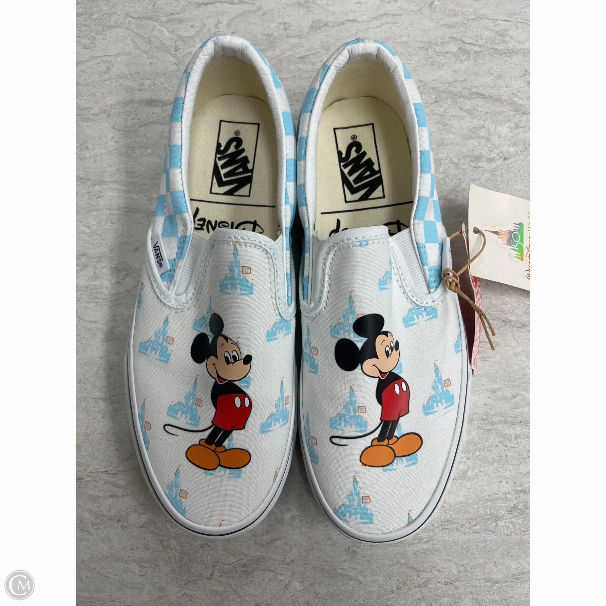 Soft Walk Shoes Sneakers By Vans In Blue & White, Size: 7.5