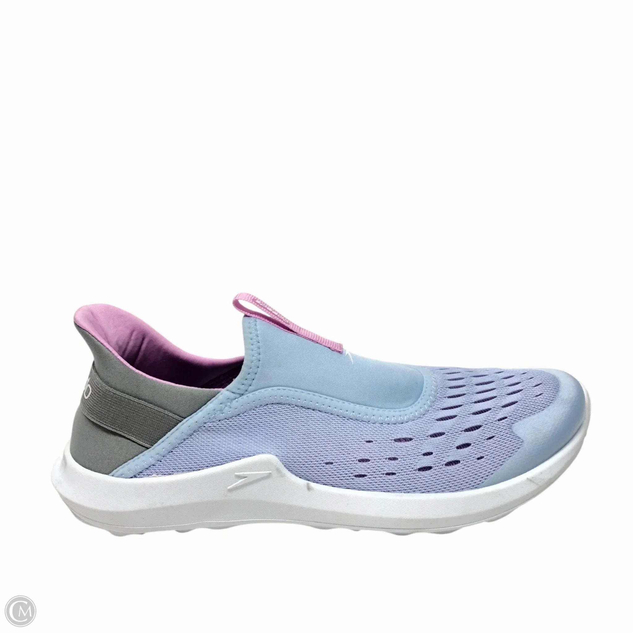 Impact Comfort Perforated Tongue Design Shoes Sneakers By Clothes Mentor In Blue & Purple, Size: 9.5