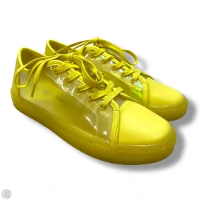 Layered sole Rollbar Stability Controls Shoes Sneakers By Katy Perry In Yellow, Size: 6.5