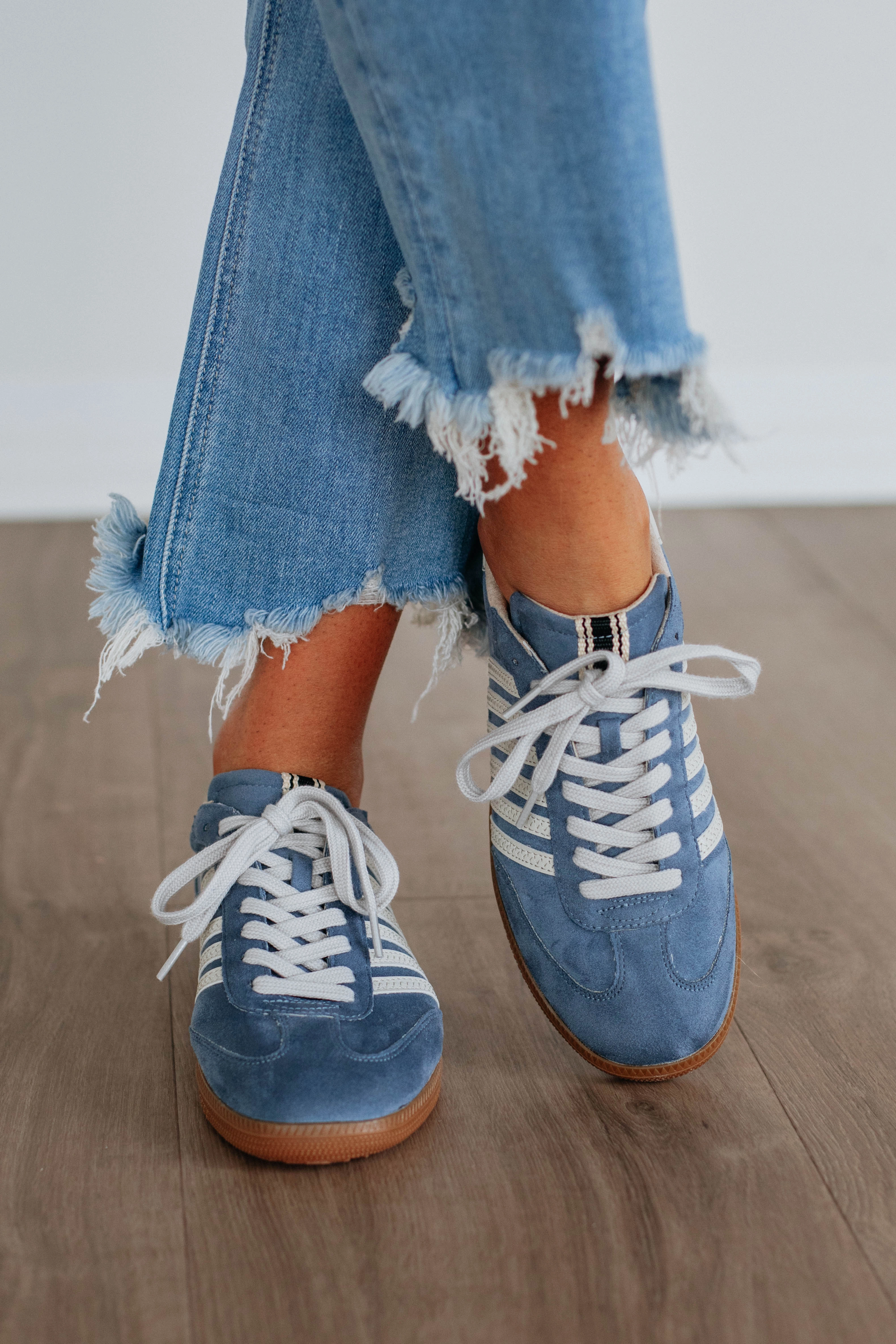 Always A Trendsetter Sneakers - Dusty Blue Friction Free Inner Seams Style Base