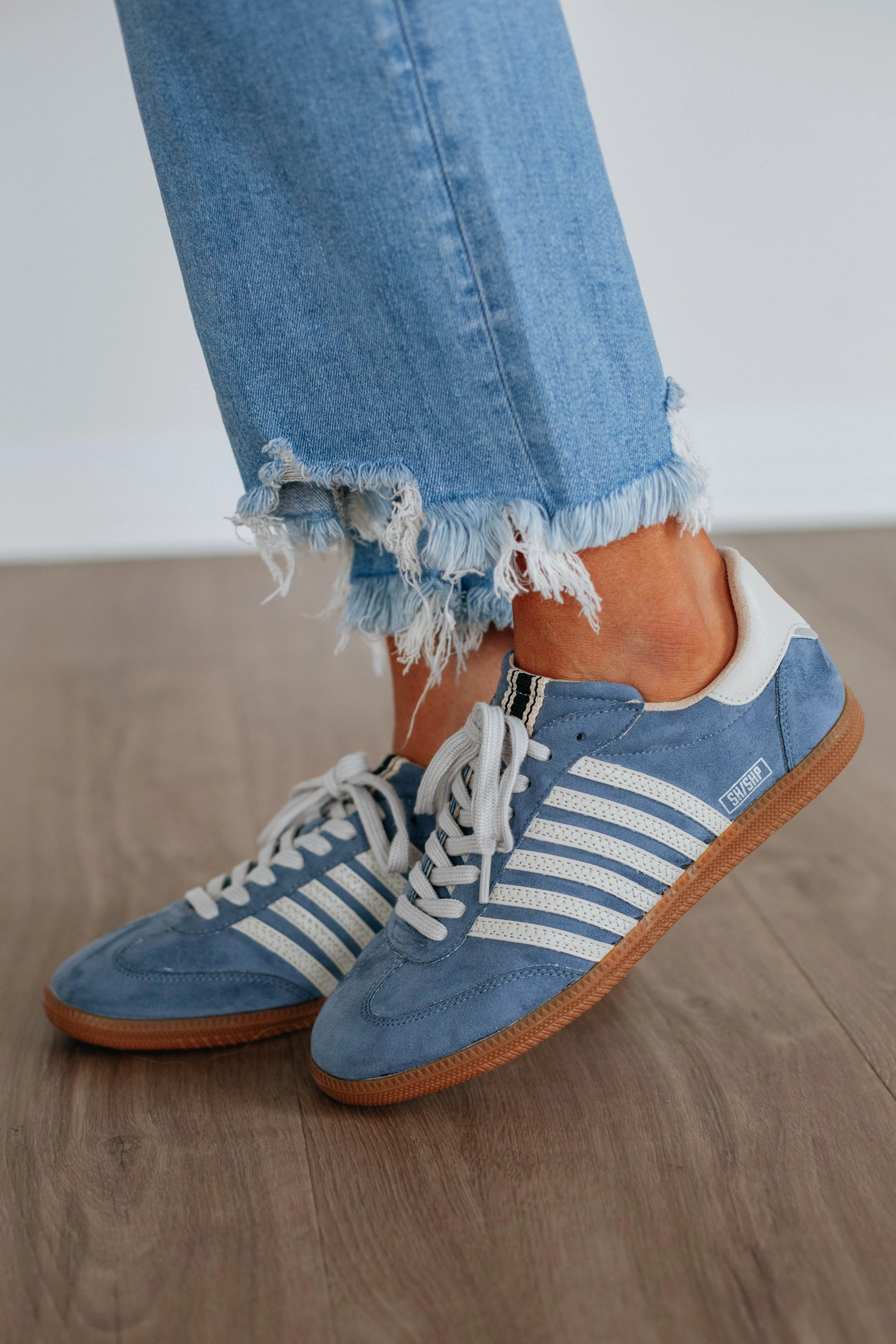 Always A Trendsetter Sneakers - Dusty Blue Skate Cool