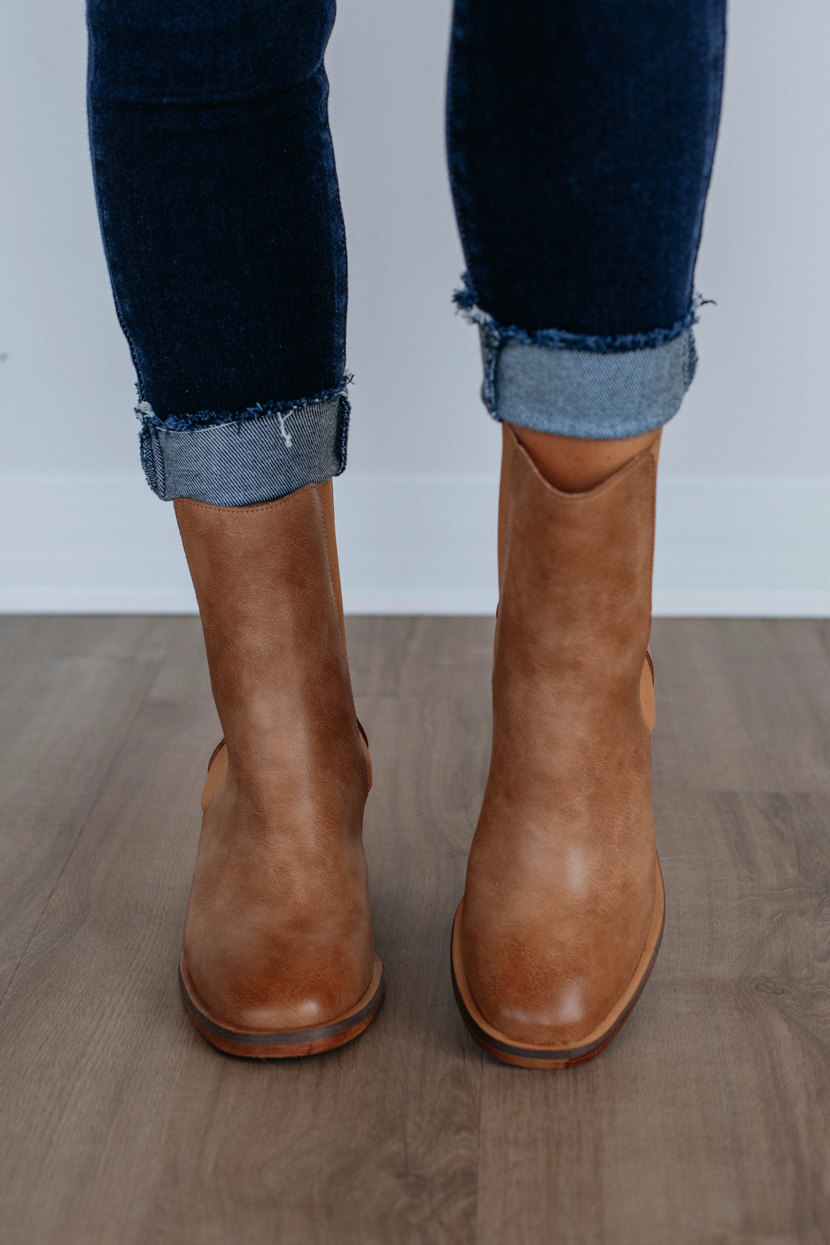 Back On The Scene Boots - Caramel Anatomical Contour Design