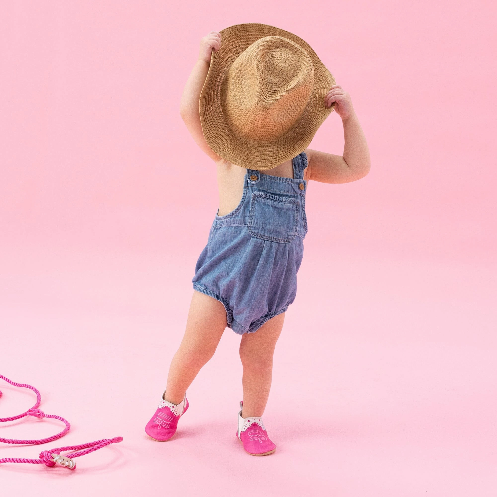 Floral kids' outfits ElasticHeel Barbie Cowgirl Chelsea Boot Baby Shoe