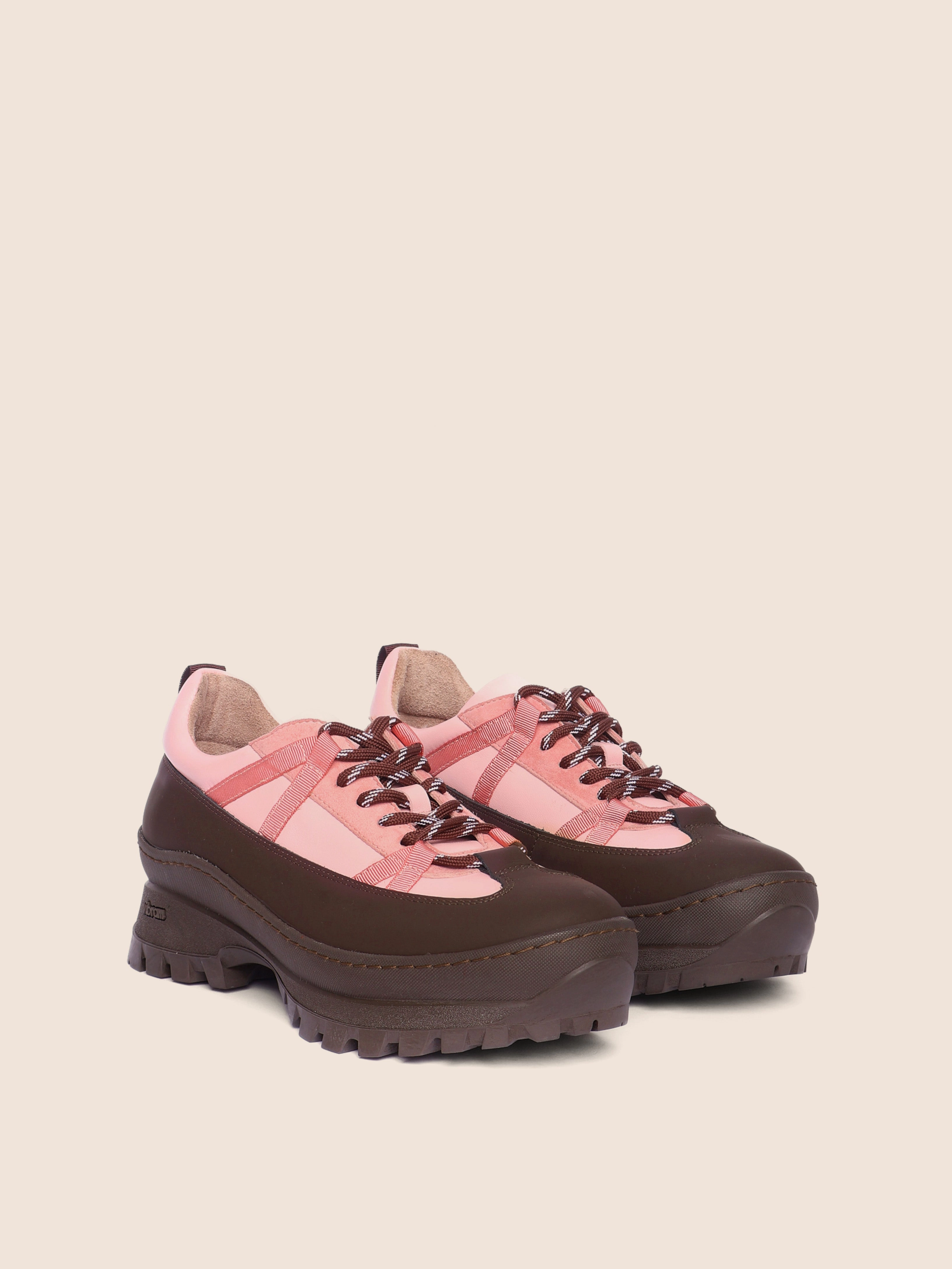 Beja Pink Combo Sneaker Padded Ankle Collar