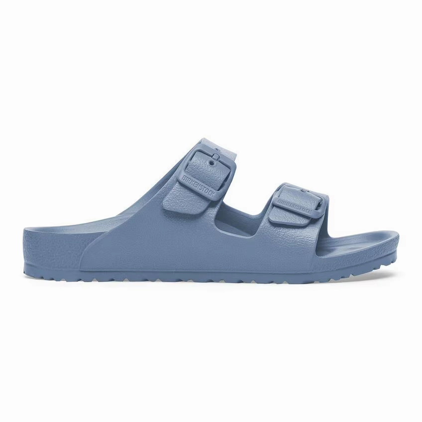 Wide fit Cool Weather Sandals Birkenstock Big Kid's (Sizes 13-3.5) Arizona EVA Sandal - Elemental Blue