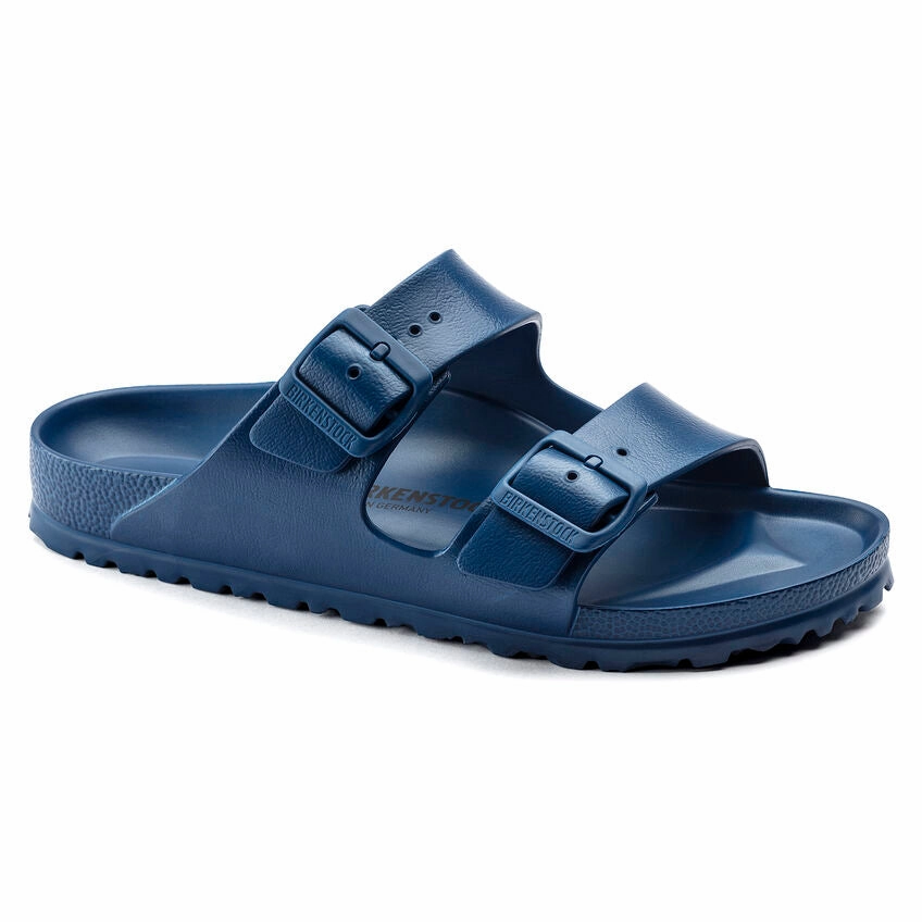 Soft Comfort Sandals Casual Sandals Birkenstock Men's Arizona EVA Regular Wide Sandal - Navy