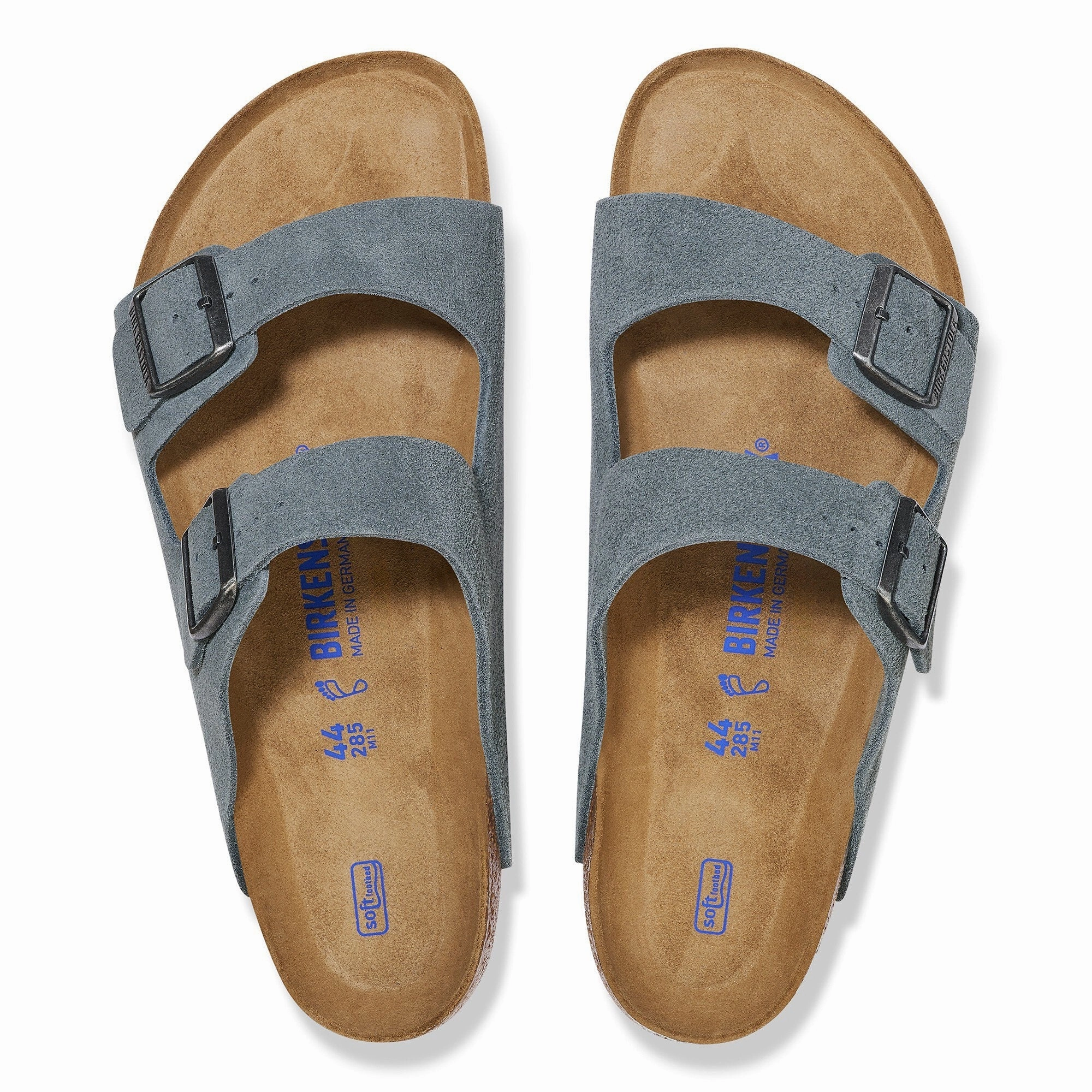 Open Toe Shoes flexible sole shoes Birkenstock Men's Arizona Soft Footbed Sandal - Basalt Gray