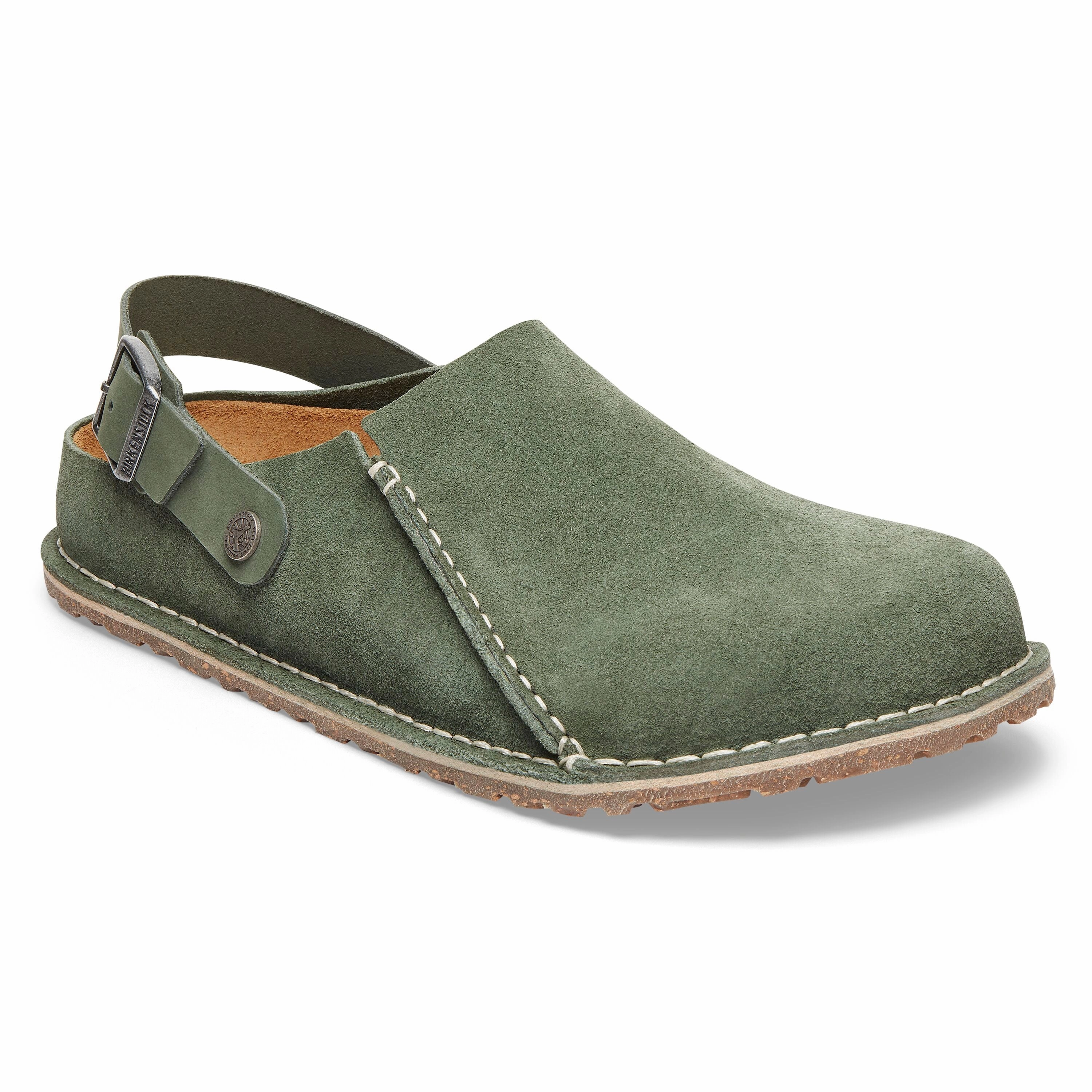 Birkenstock Men's Lutry Premium Suede Clog - Thyme Velvet Rich