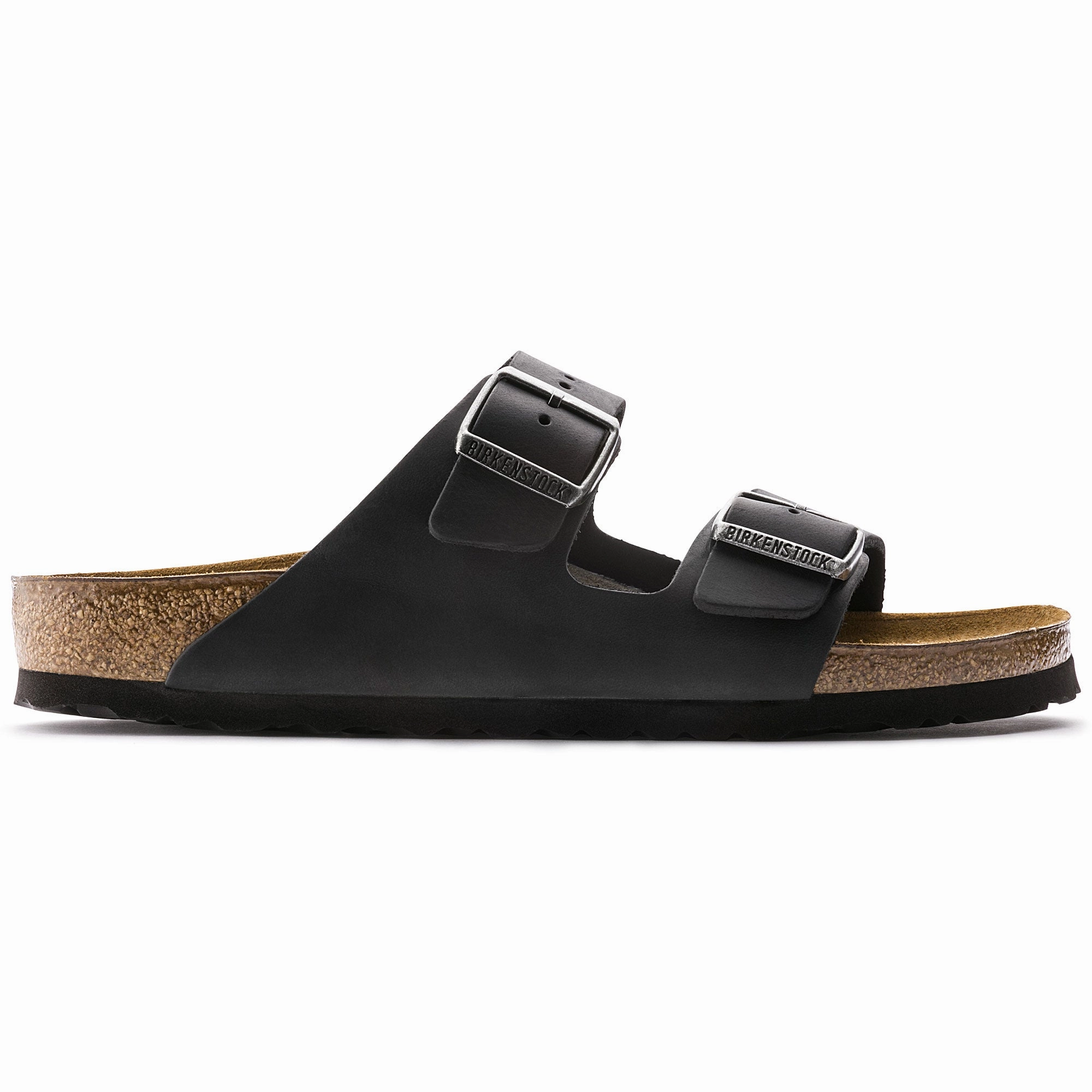 Birkenstock Unisex Arizona Oiled Leather Sandal - Black Dual Tone
