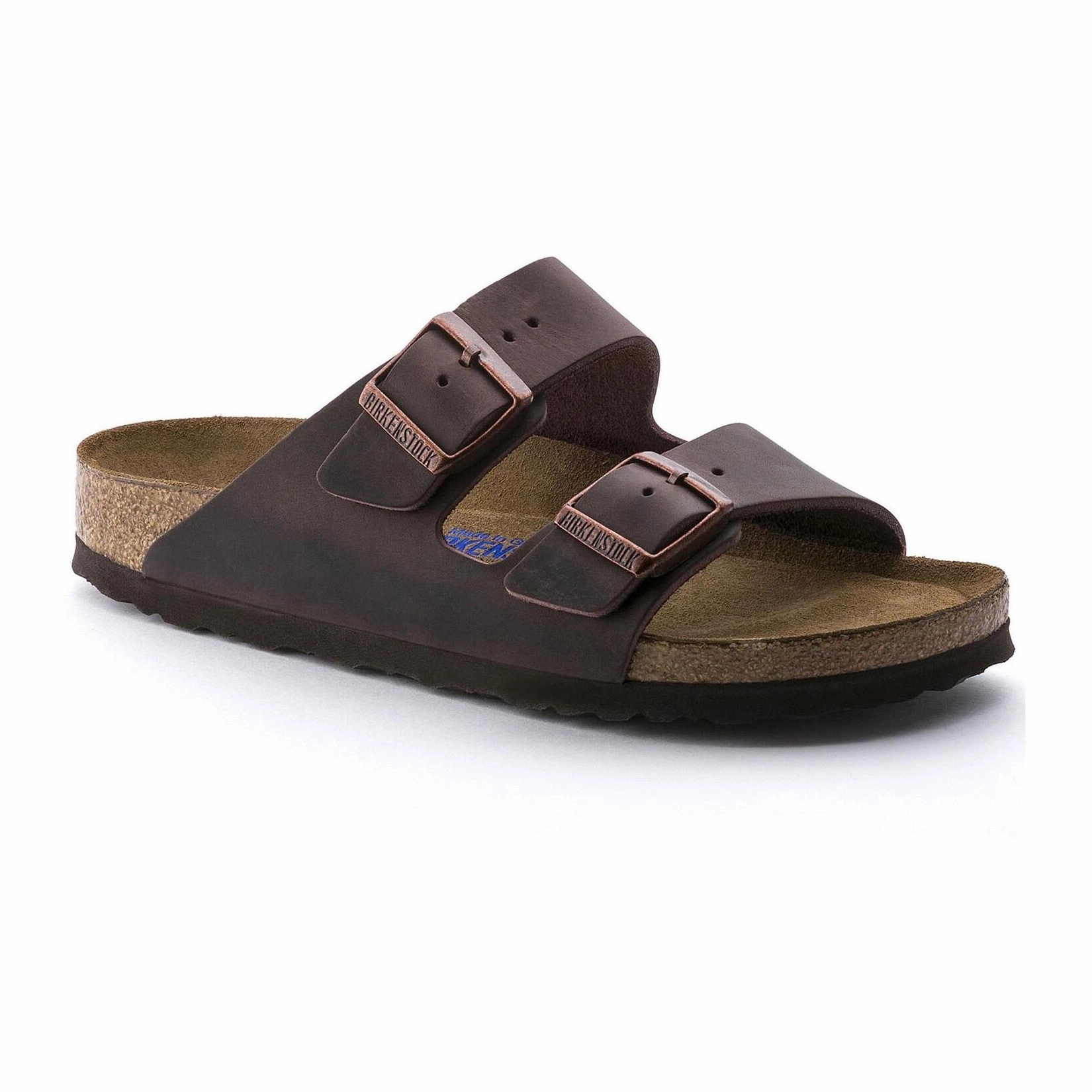 Quick Motion Birkenstock Unisex Arizona Soft Footbed Oiled Leather Sandal - Habana