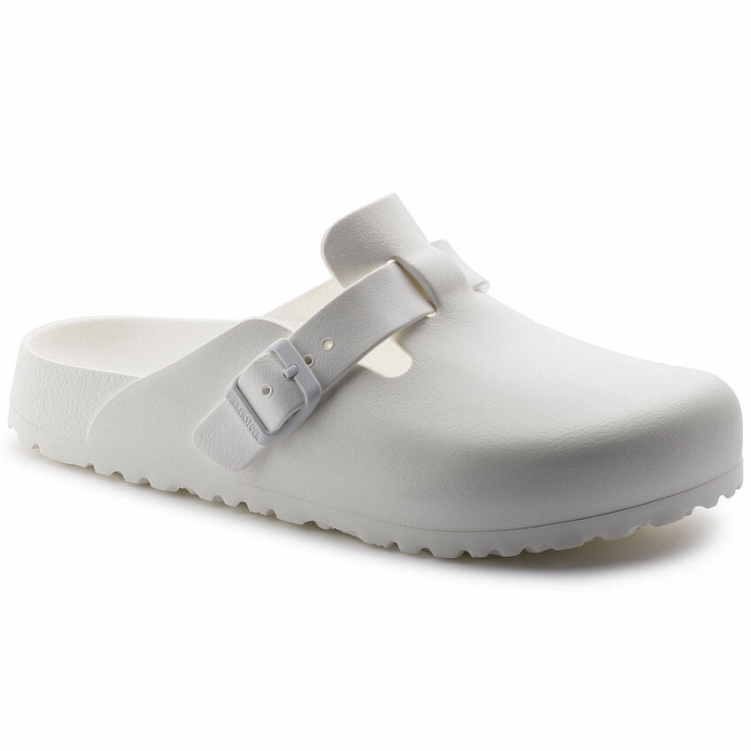 Birkenstock Unisex Boston EVA Essentials (Narrow Width) Clog - White Fresh Comfort Sandals