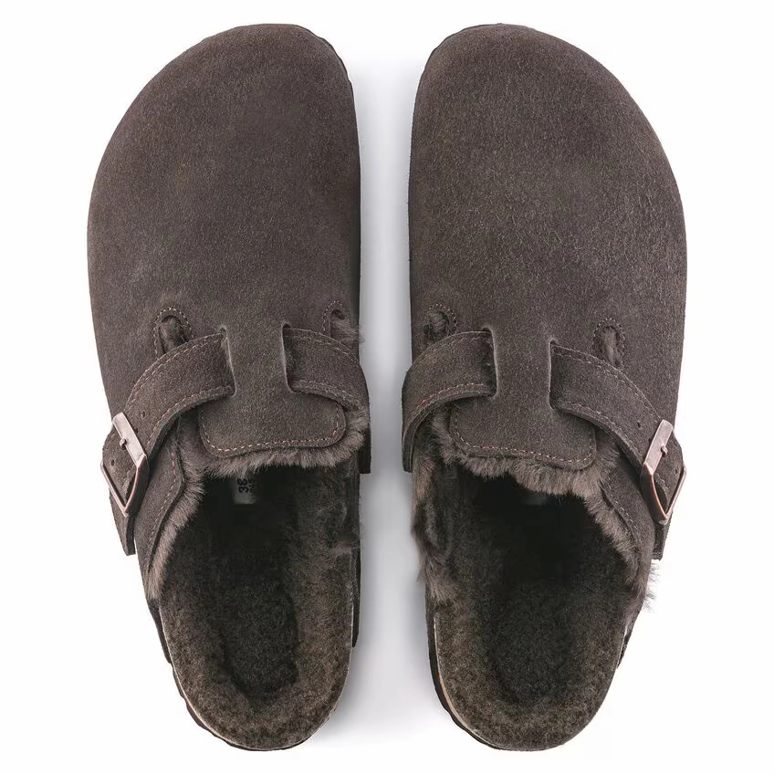 Summer Lifestyle Shoes Daily Lifestyle Shoes Birkenstock Unisex Boston Shearling Clog - Mocha