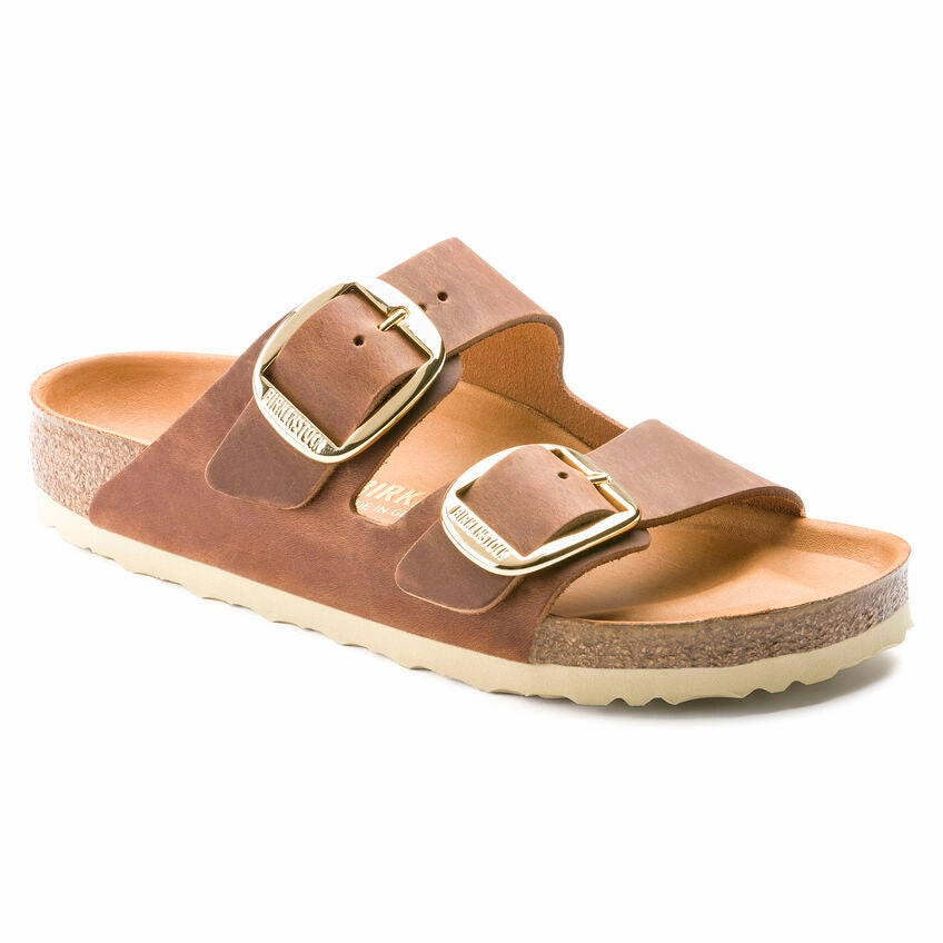 Birkenstock Women's Arizona Big Buckle Sandal - Cognac Walking Comfort Shoes Outdoor comfort sandals