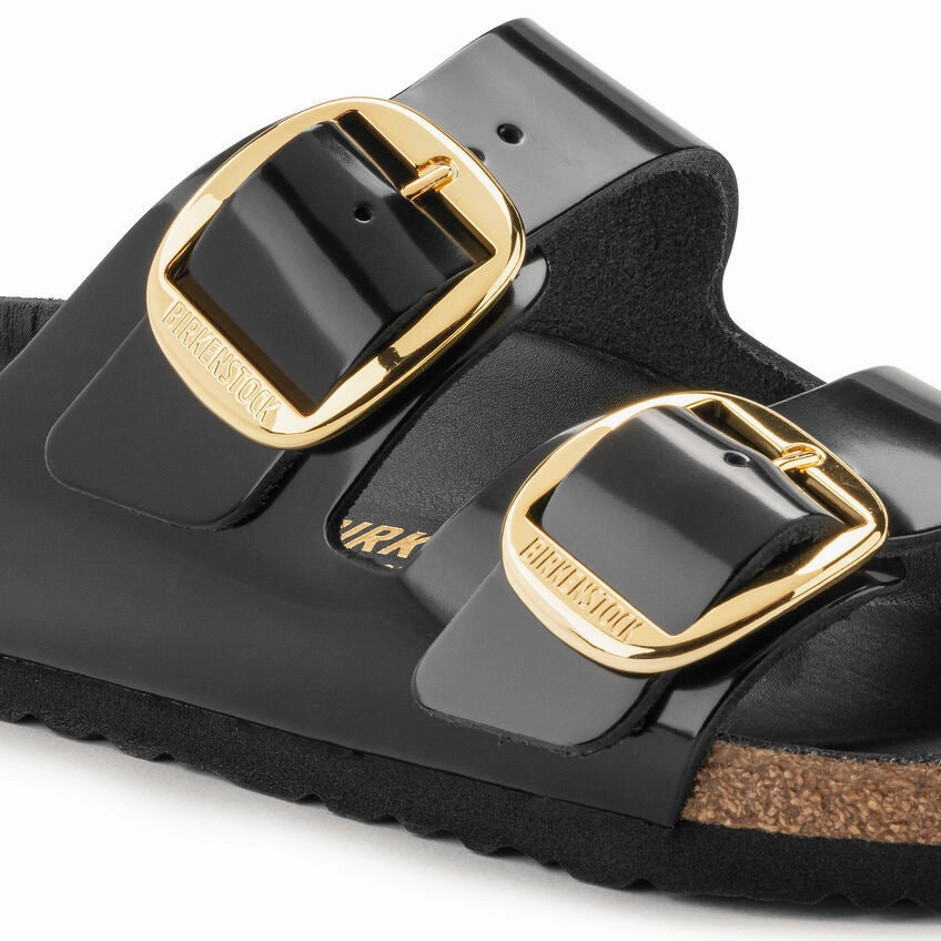 Pure Lifestyle Sandals Flexible Lifestyle Sandals Birkenstock Women's Arizona Big Buckle Sandal - High Shine Black