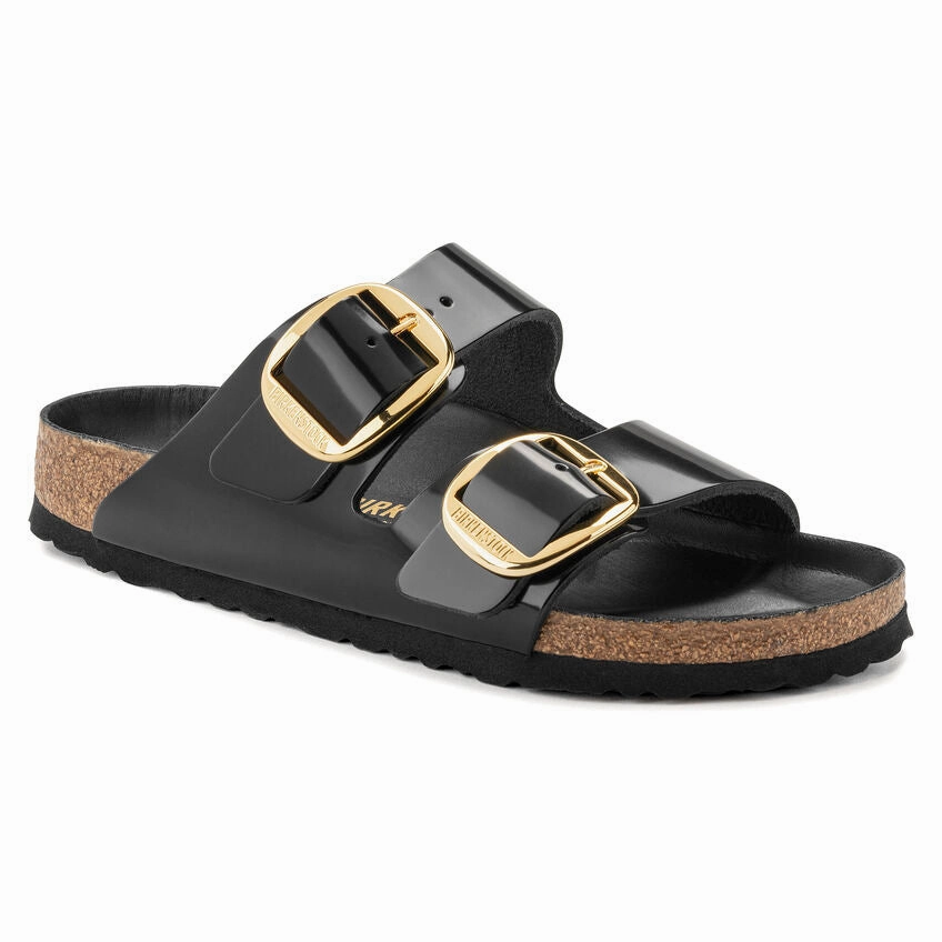 Durable Comfort Sandals Stylish Birkenstock Women's Arizona Big Buckle Sandal - High Shine Black