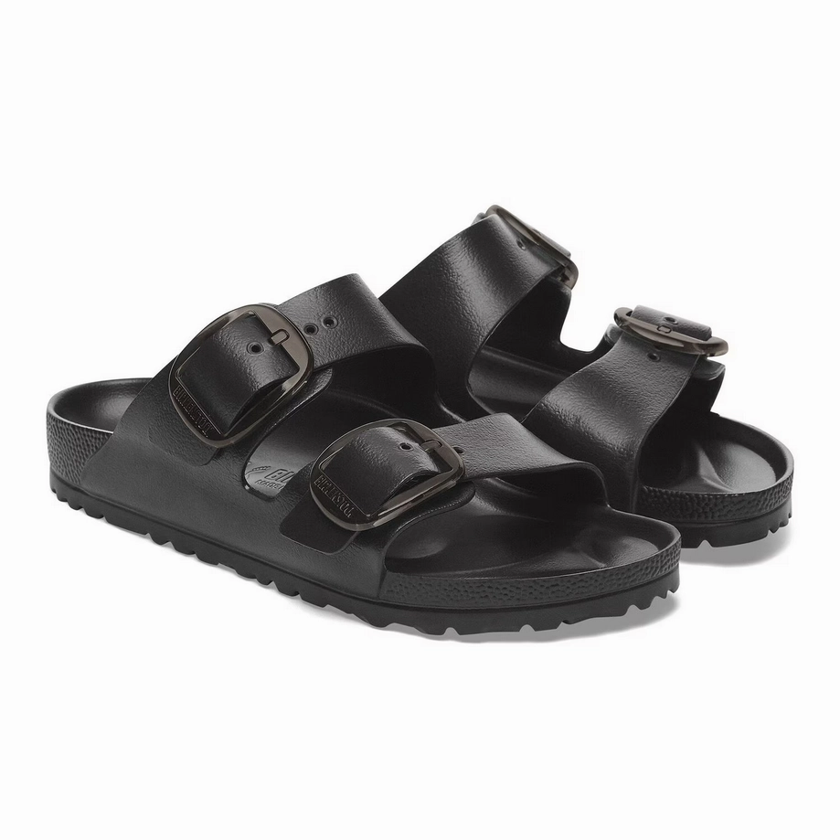 Birkenstock Women's Arizona Big Buckle Waterproof EVA - Black Multi Strap Gentle Lifestyle Sandals