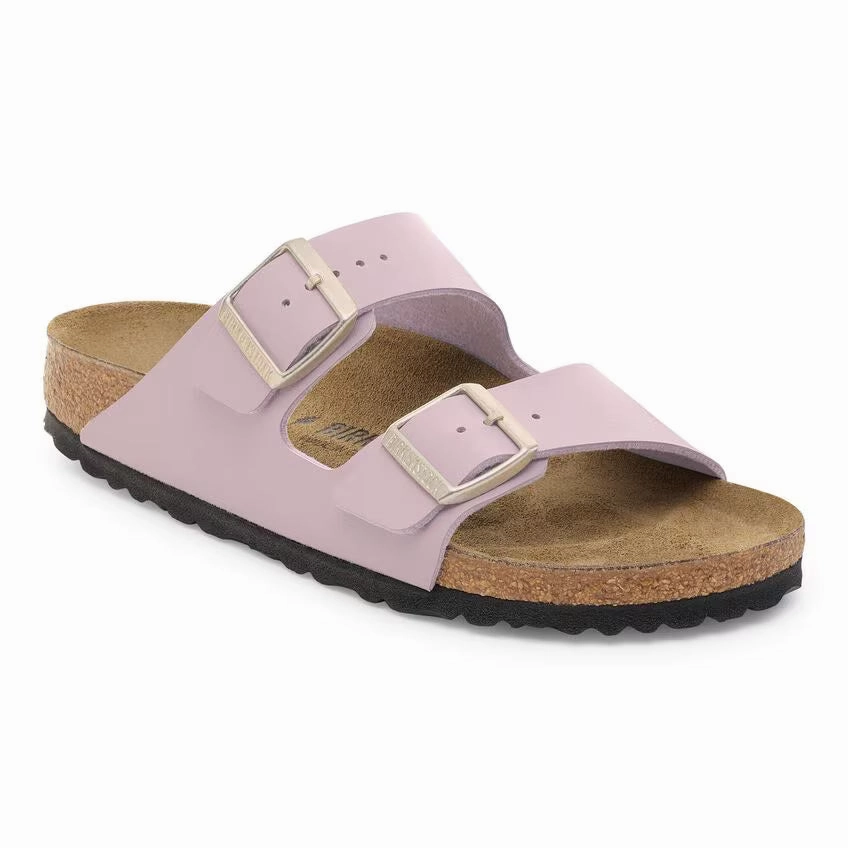 Cool Lifestyle Slides Slip Off Birkenstock Women's Arizona Birkoflor Sandal - Faded Purple