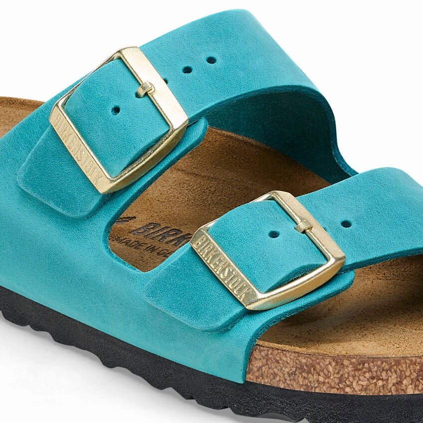 Birkenstock Women's Arizona Sandal - Biscay Bay Oiled Leather City Footwear