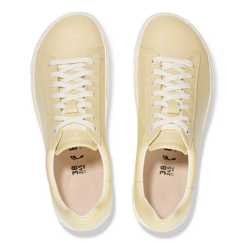 Birkenstock Women's Bend Leather Sneakers - Butter Comfort Lifestyle Slides