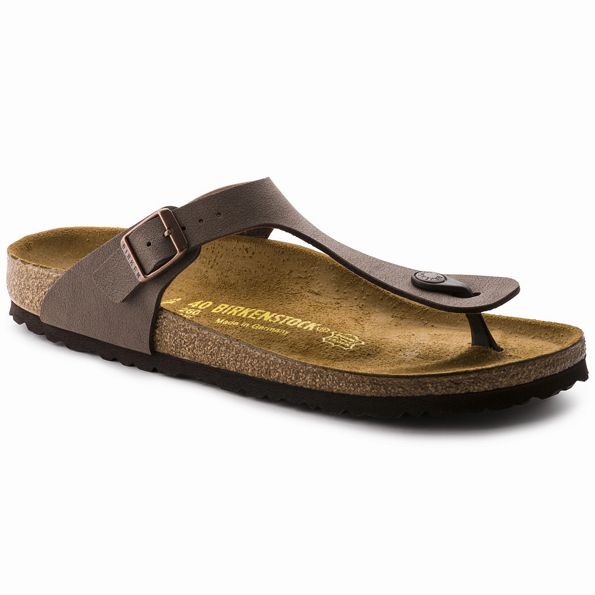 Stable Core Birkenstock Women's Gizeh Birko-Flor Sandal - Mocha