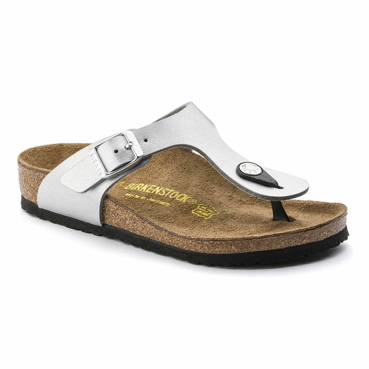 Birkenstock Women's Gizeh Birko-Flor Sandal - Silver Sun Glow