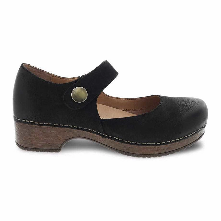 Dansko Women's Beatrice Mary Jane - Black Slip Resistant Modern Commuters