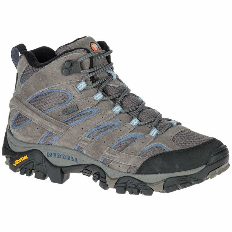 Merrell Women's Moab 2 Mid Waterproof Boot - Granite Airport Easy Earth Mood
