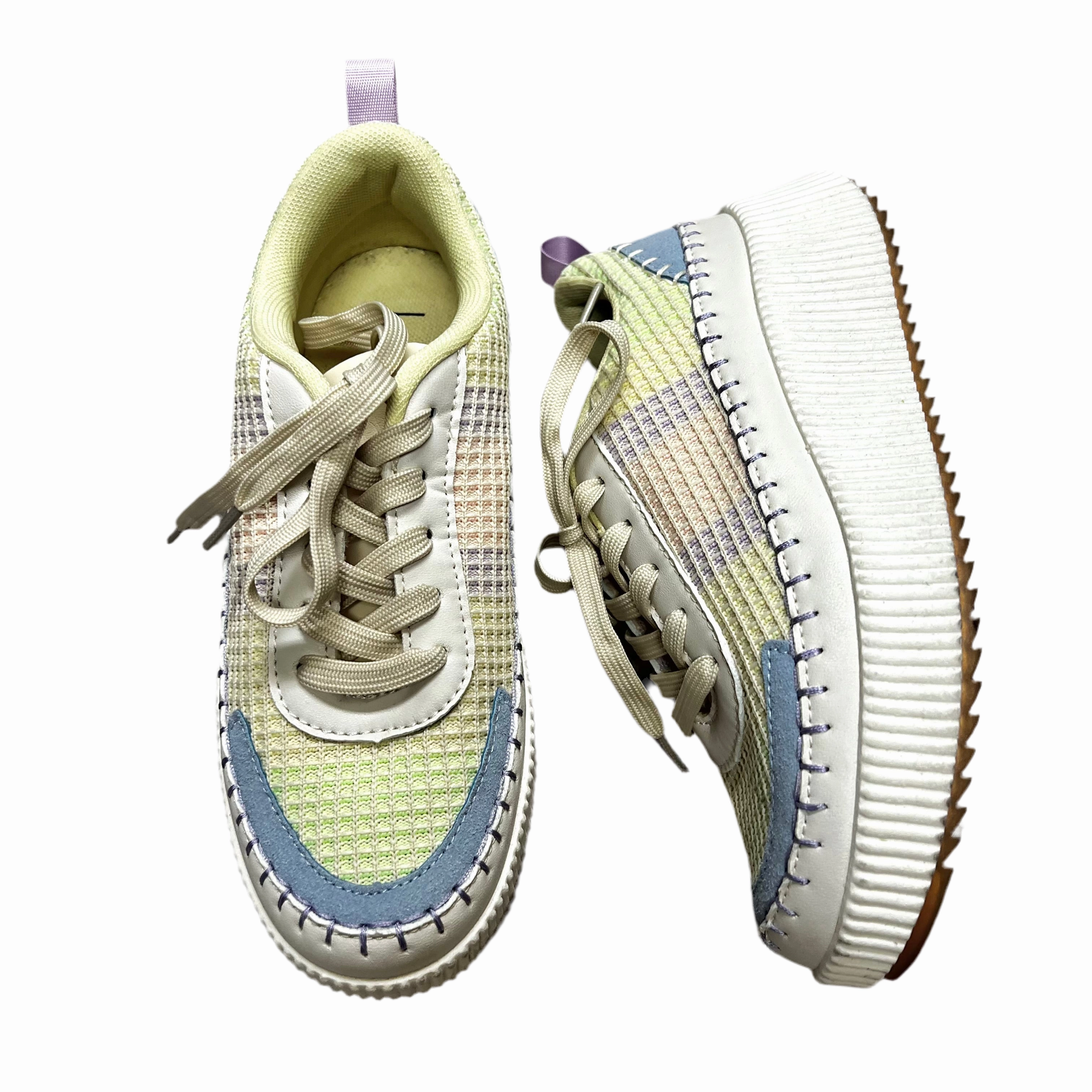 All Day Comfort Engineering Work Day Fit Shoes Sneakers By Nicole Miller In Blue & White, Size: 7.5