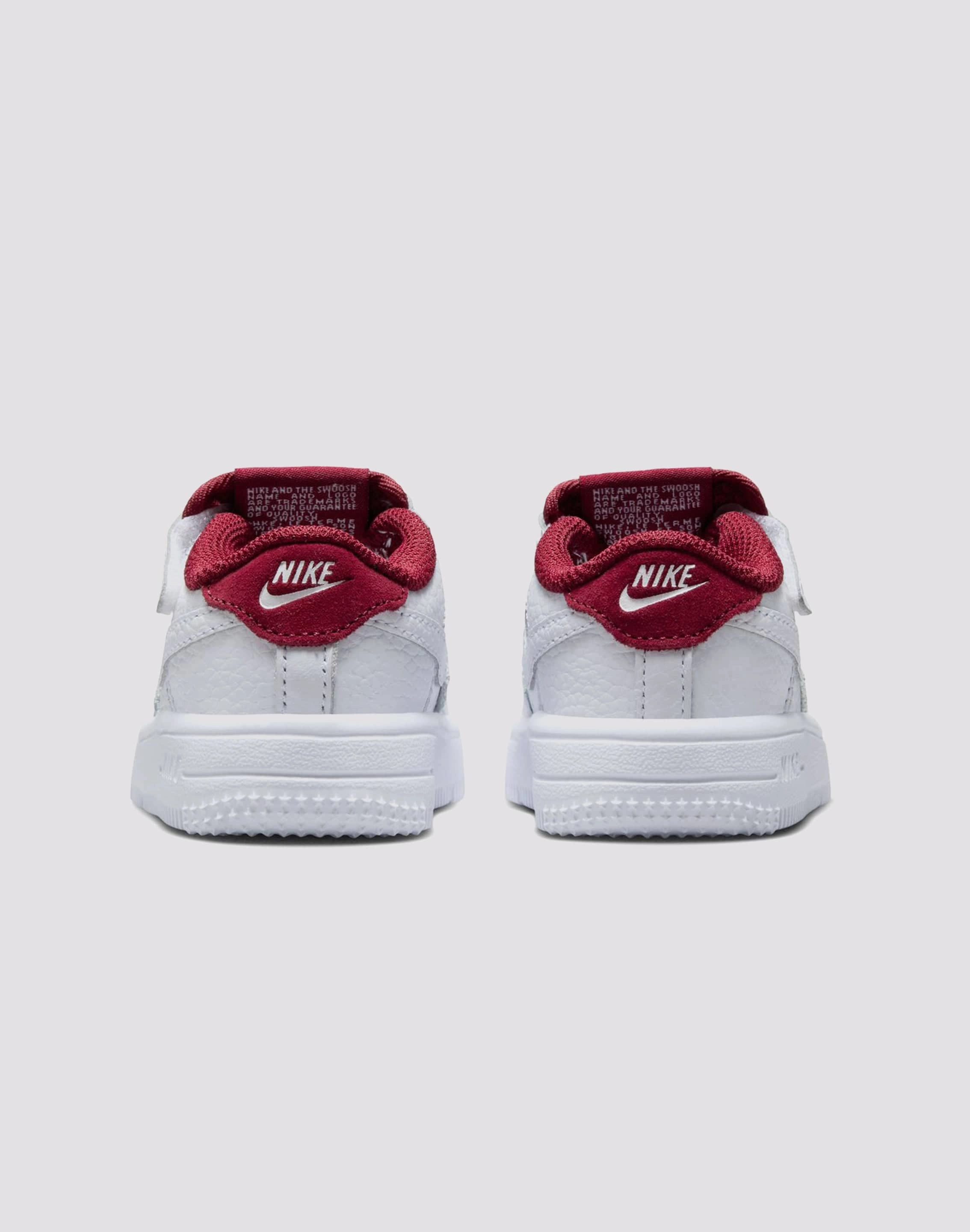Nike Air Force 1 Low LV8 EasyOn Toddler Boys' "White/Team Red" waterproof Reinforced toe