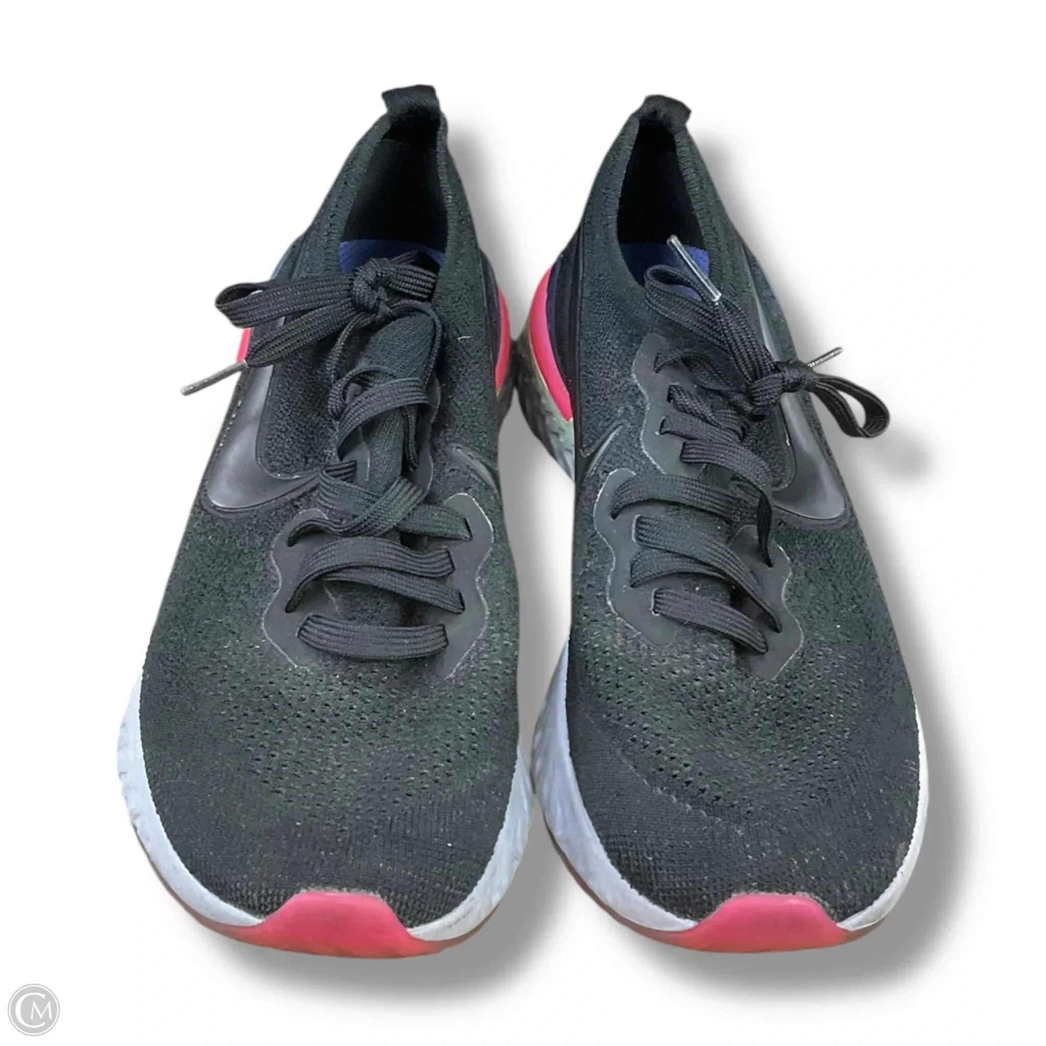 Shoes Sneakers By Clothes Mentor In Black & Pink, Size: 8.5 Extended Width Options Outsole Traction