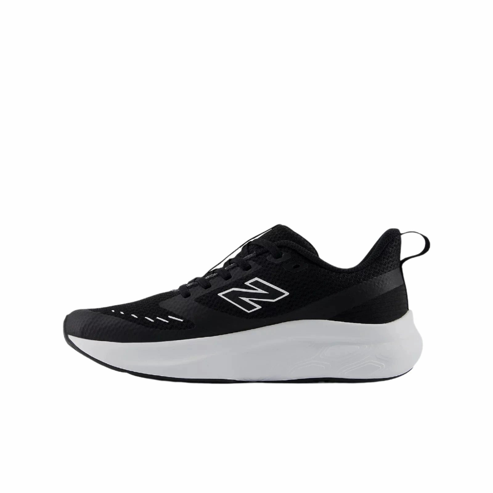 New Balance Big Kid's Sizes 3.5-7 Fresh Foam 625 Sneaker - Black Breathable Textile Lining Zero Drop Platform
