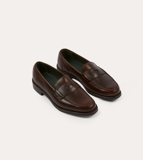 Formal Days Brown Leather Charles Goodyear Welted Penny Loafer