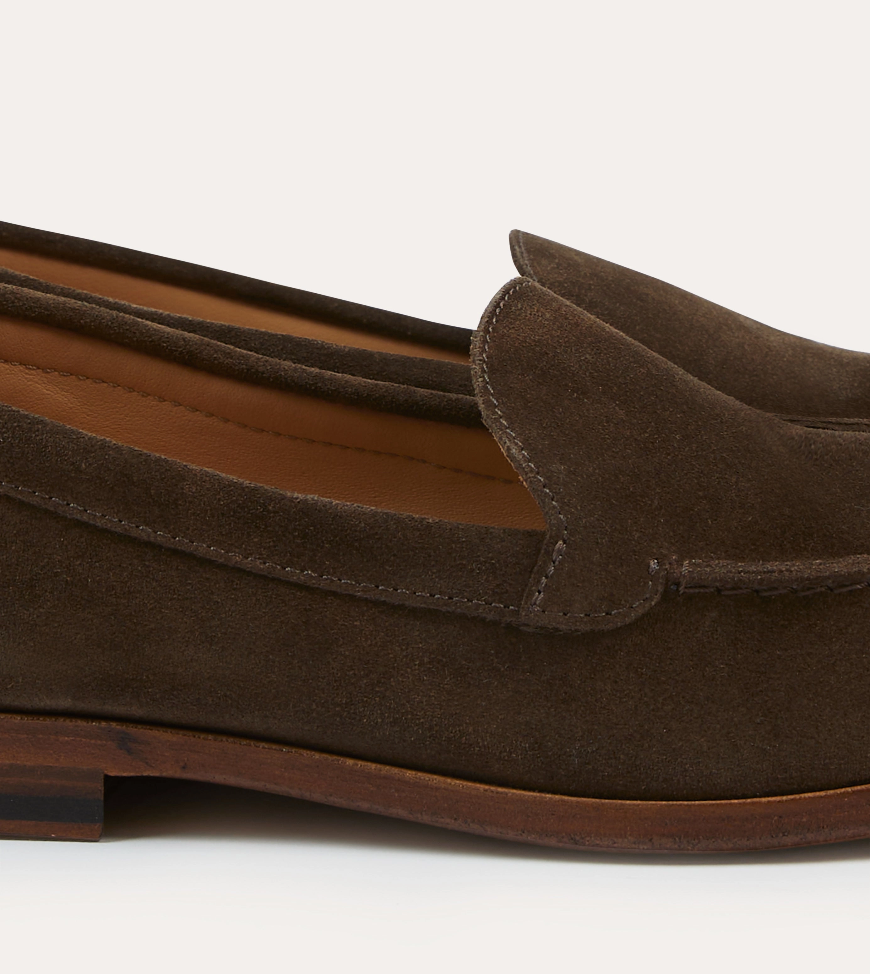 Brown Suede Henri Summer Loafer Style Pace Posture Boost