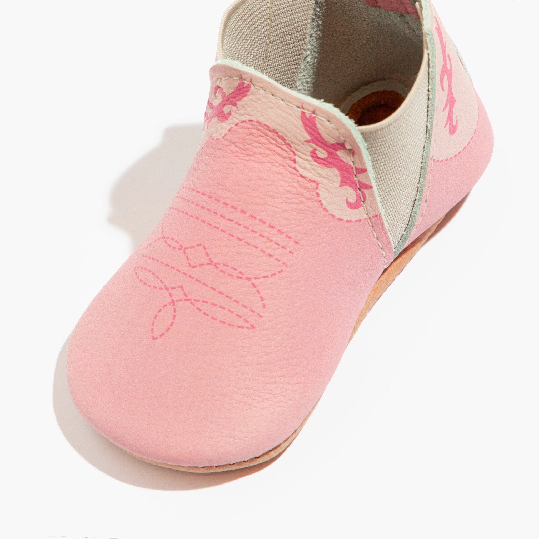 Bubblegum Cowboy Chelsea Boot Baby Shoe Breathable Material AntimicrobialTreatment