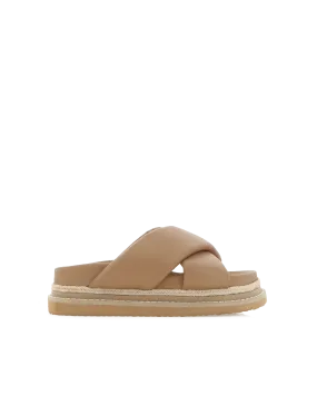 Sandal Lining Lightweight Flats ARABEL WIDE FIT - CLAY